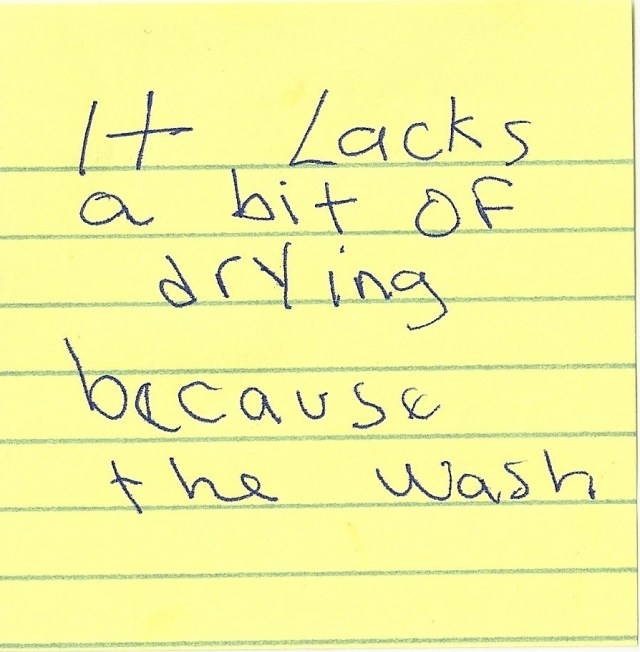 Post-it note on my bed